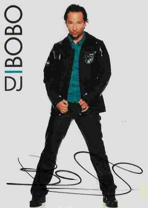 Autogrammkarte DJ BoBo – Magic Tour 1998, Motiv 1