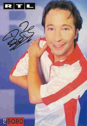 Autogrammkarte DJ BoBo – Magic Tour 1998, Motiv 3