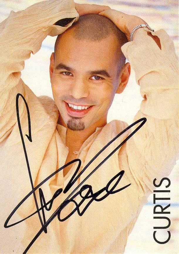 Autogrammkarte Curtis – Visions Tour 2003